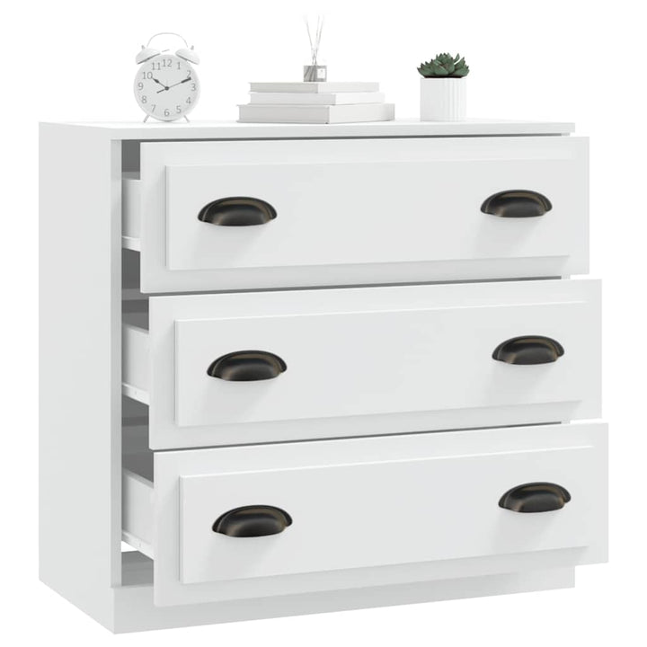 skænk 70x35,5x67,5 cm konstrueret træ hvid