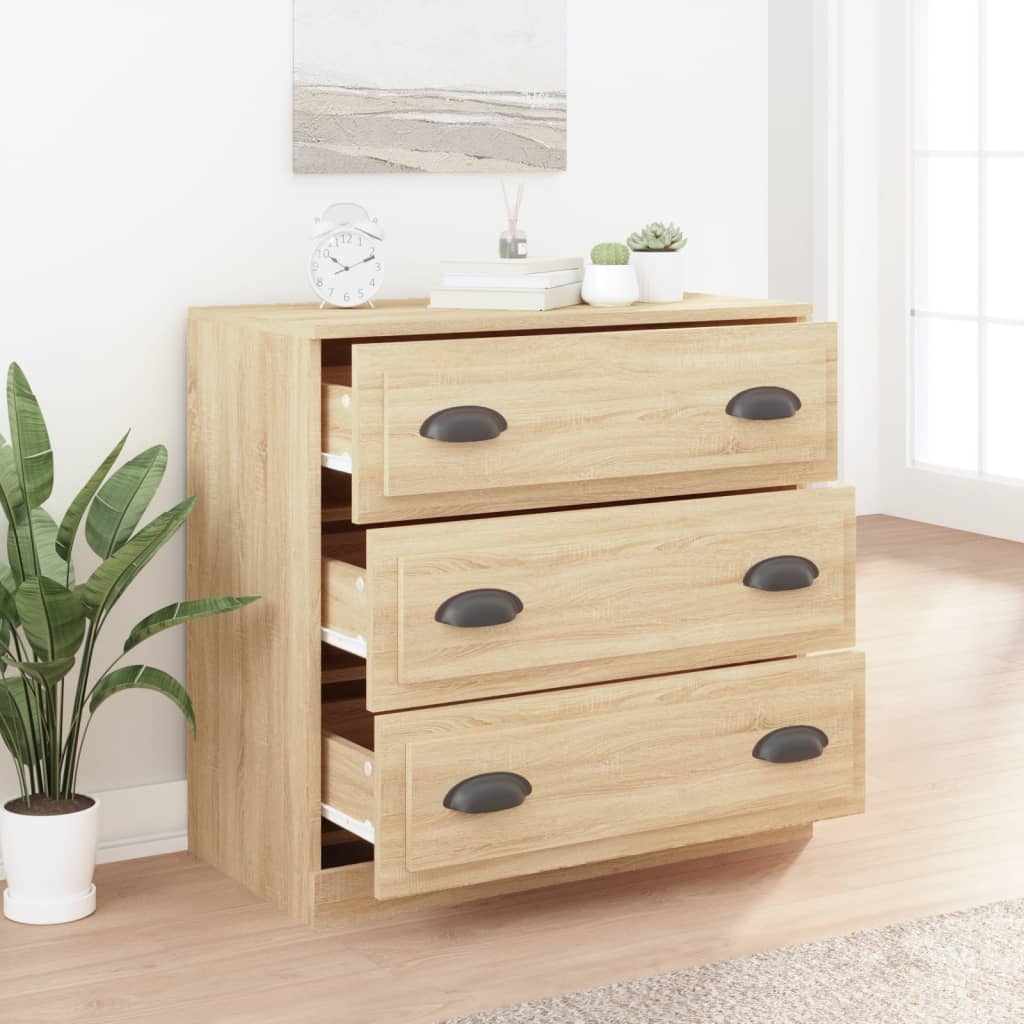 skænk 70x35,5x67,5 cm konstrueret træ sonoma-eg