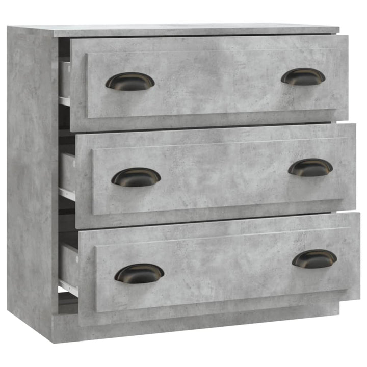 skænk 70x35,5x67,5 cm konstrueret træ betongrå