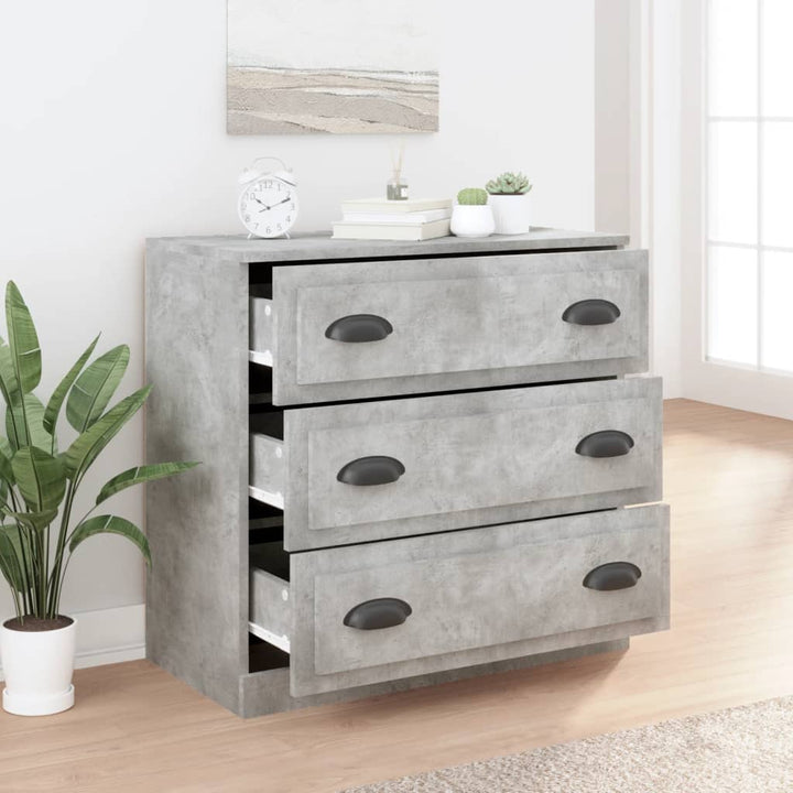 skænk 70x35,5x67,5 cm konstrueret træ betongrå
