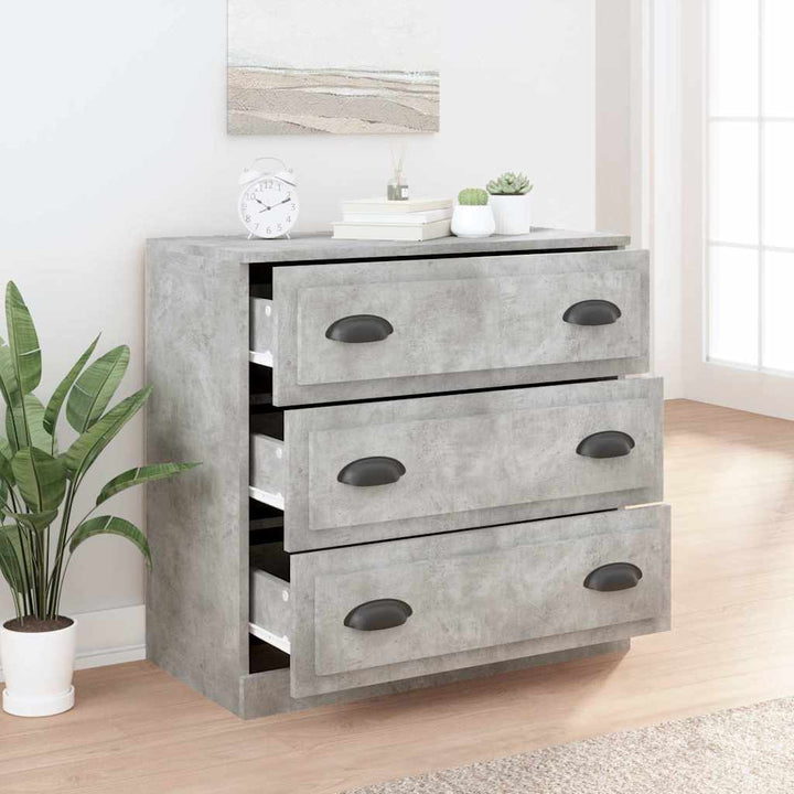 skænk 70x35,5x67,5 cm konstrueret træ betongrå