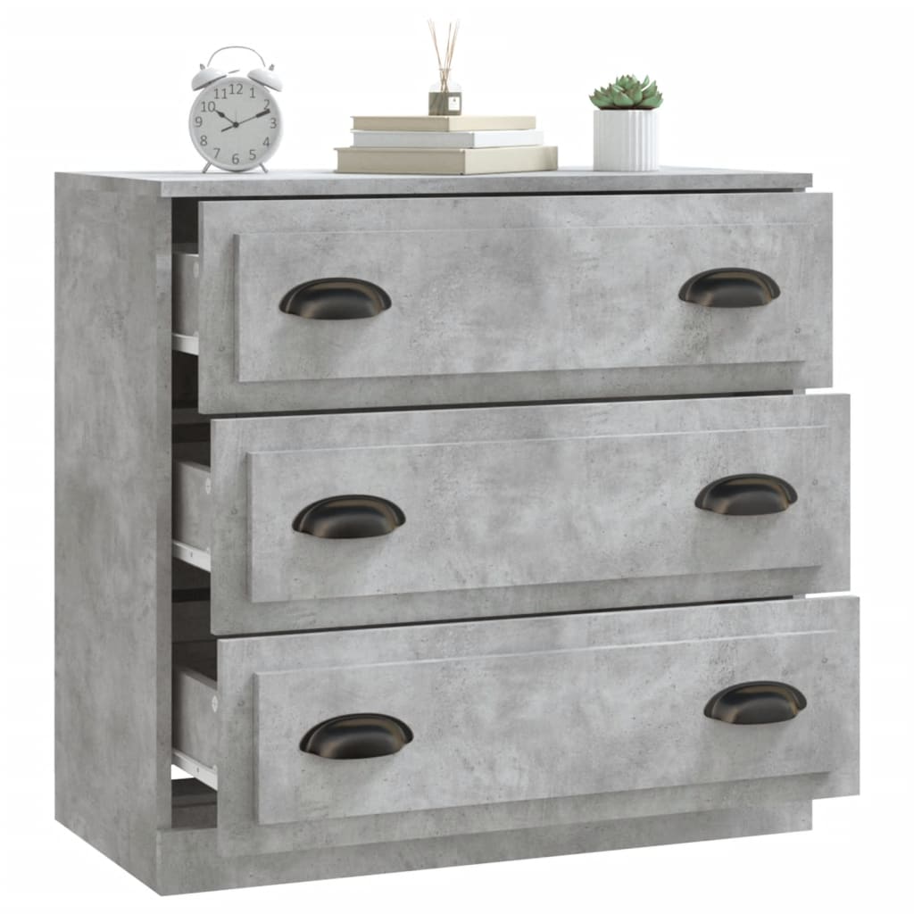 skænk 70x35,5x67,5 cm konstrueret træ betongrå