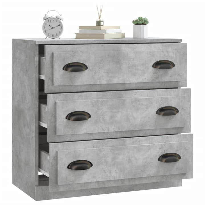 skænk 70x35,5x67,5 cm konstrueret træ betongrå