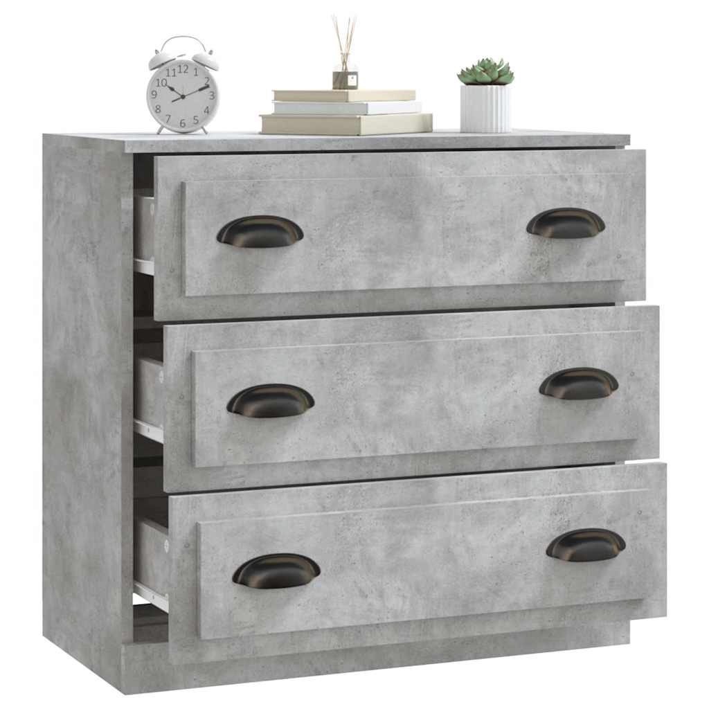 skænk 70x35,5x67,5 cm konstrueret træ betongrå