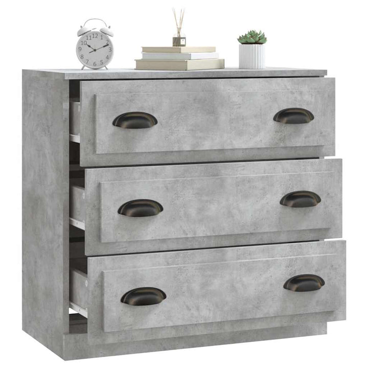 skænk 70x35,5x67,5 cm konstrueret træ betongrå