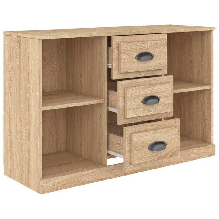 skænk 104,5x35,5x67,5 cm konstrueret træ sonoma-eg