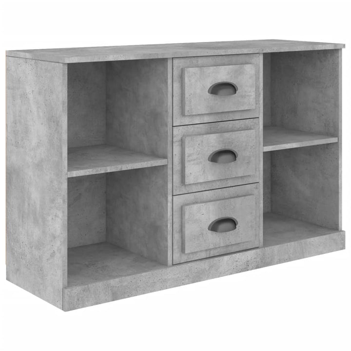 skænk 104,5x35,5x67,5 cm konstrueret træ betongrå