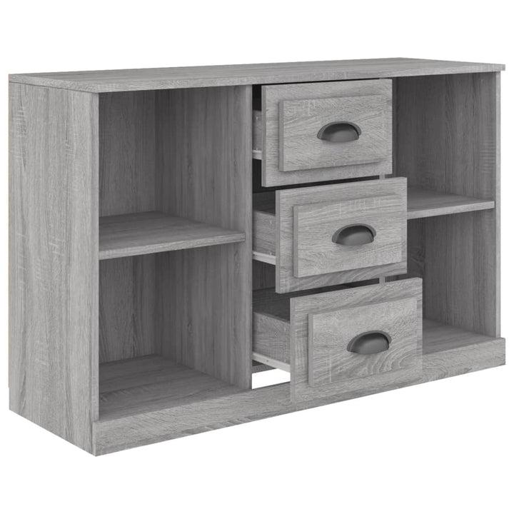 skænk 104,5x35,5x67,5 cm konstrueret træ grå sonoma-eg