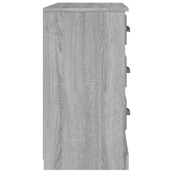 skænk 104,5x35,5x67,5 cm konstrueret træ grå sonoma-eg