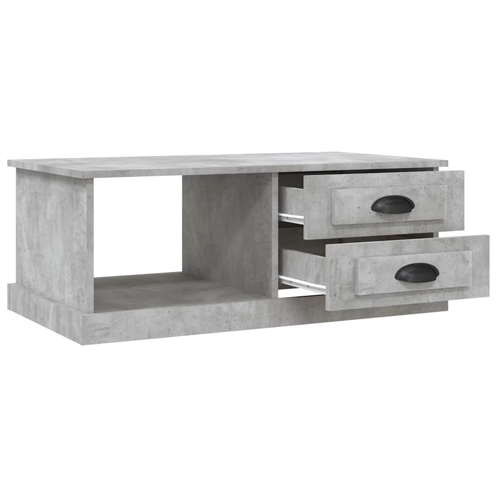 sofabord 90x50x35 cm konstrueret træ betongrå
