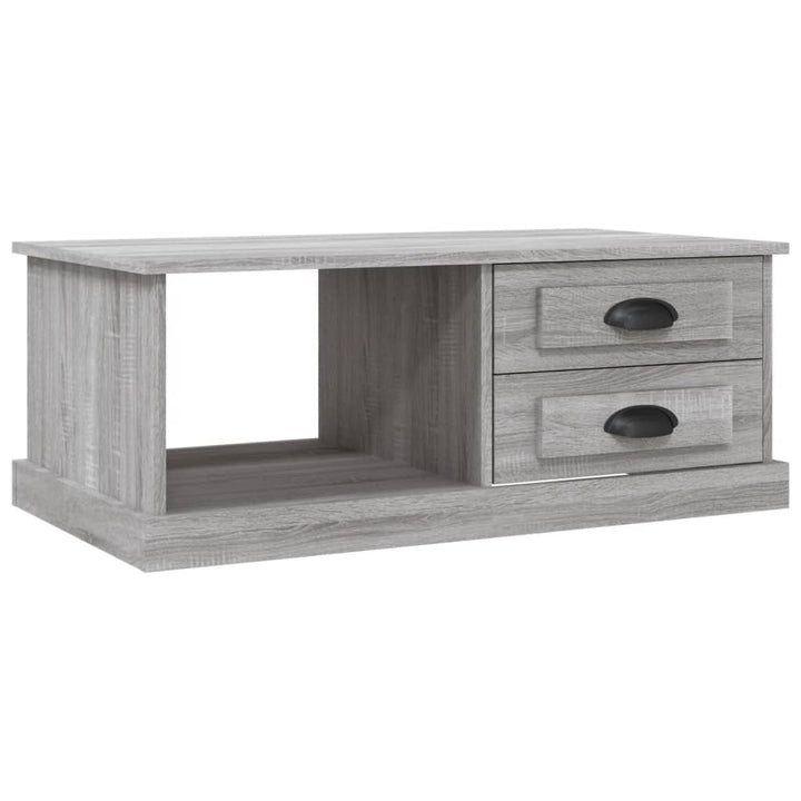 sofabord 90x50x35 cm konstrueret træ grå sonoma-eg