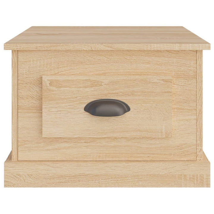 sofabord 50x50x35 cm konstrueret træ sonoma-eg