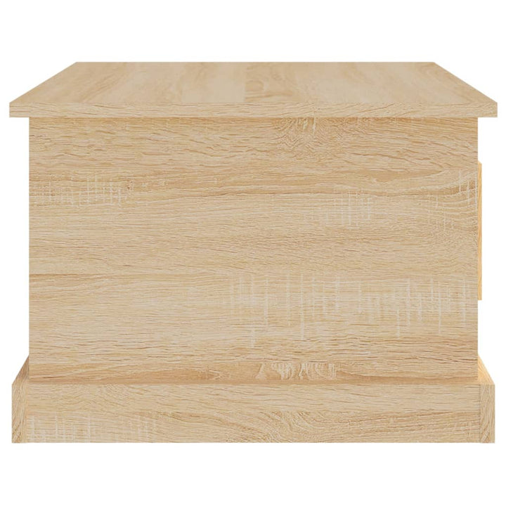 sofabord 50x50x35 cm konstrueret træ sonoma-eg