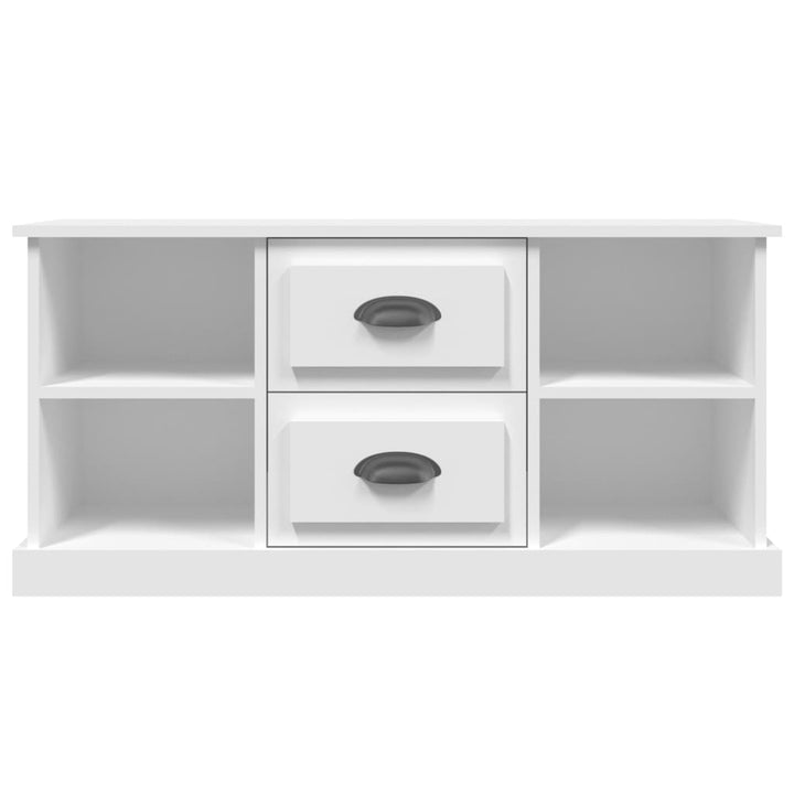 tv-bord 99,5x35,5x48 cm konstrueret træ hvid