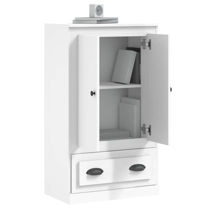 skænk 60x35,5x103,5 cm konstrueret træ hvid