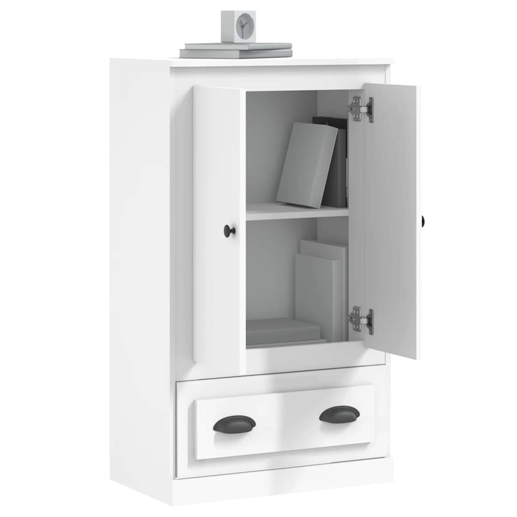 skænk 60x35,5x103,5 cm konstrueret træ hvid