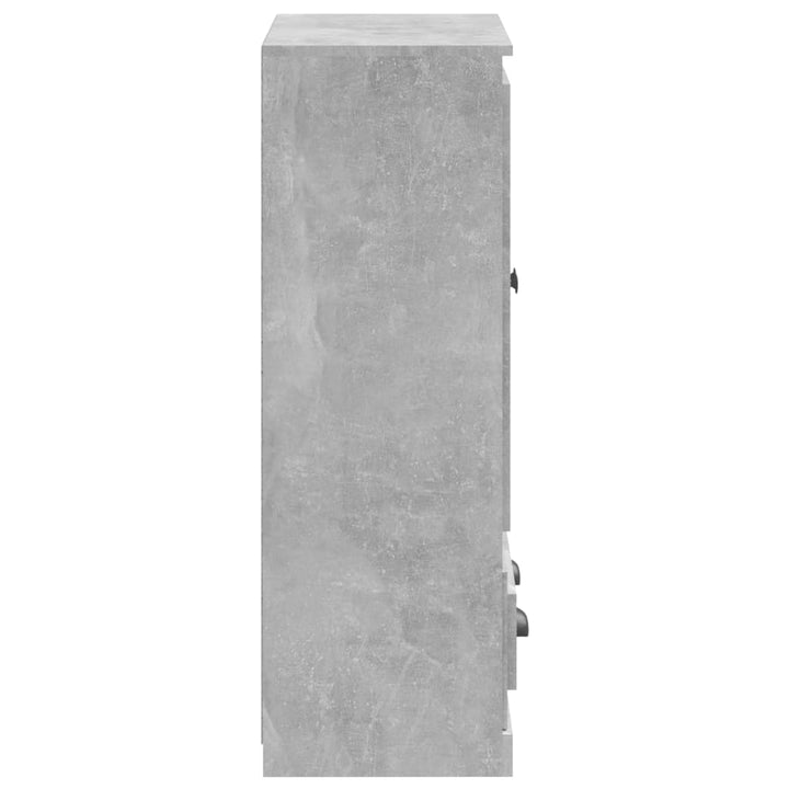 skænk 60x35,5x103,5 cm konstrueret træ betongrå