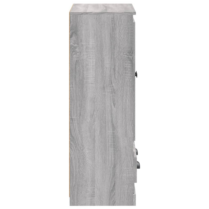skænk 60x35,5x103,5 cm konstrueret træ grå sonoma-eg
