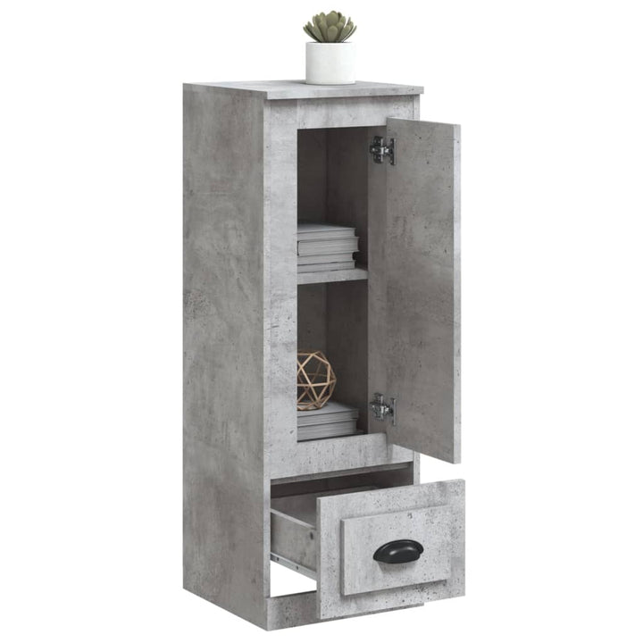 skab 36x35,5x103,5 cm konstrueret træ betongrå