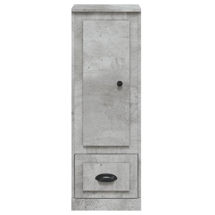 skab 36x35,5x103,5 cm konstrueret træ betongrå