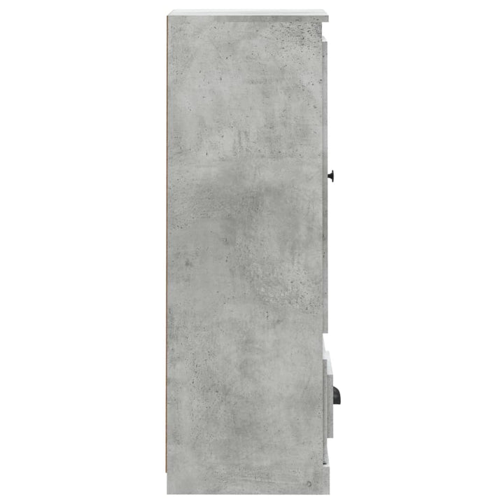 skab 36x35,5x103,5 cm konstrueret træ betongrå