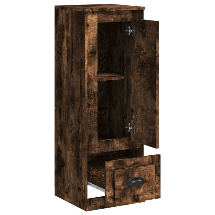 skab 36x35,5x103,5 cm konstrueret træ røget egetræsfarve