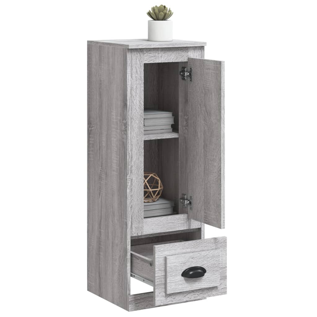 skab 36x35,5x103,5 cm konstrueret træ grå sonoma-eg