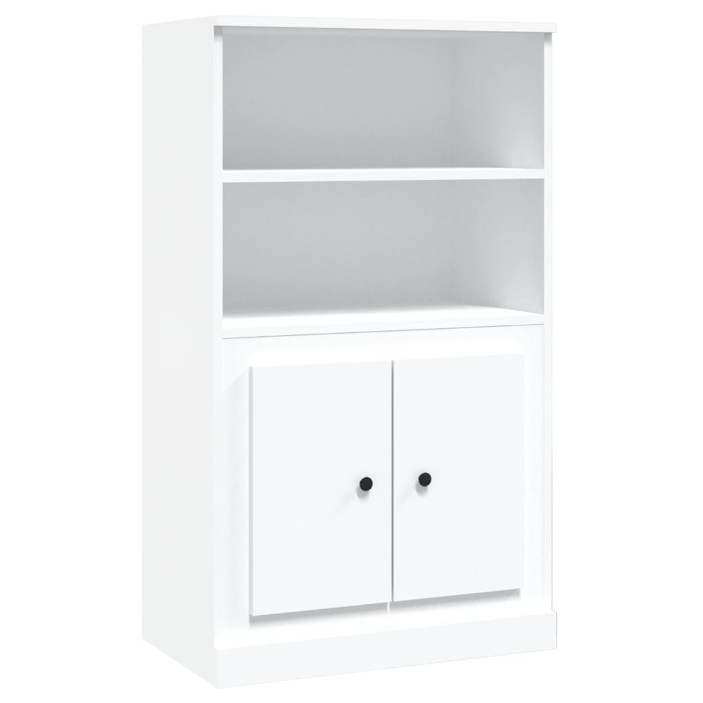skænk 60x35,5x103,5 cm konstrueret træ hvid