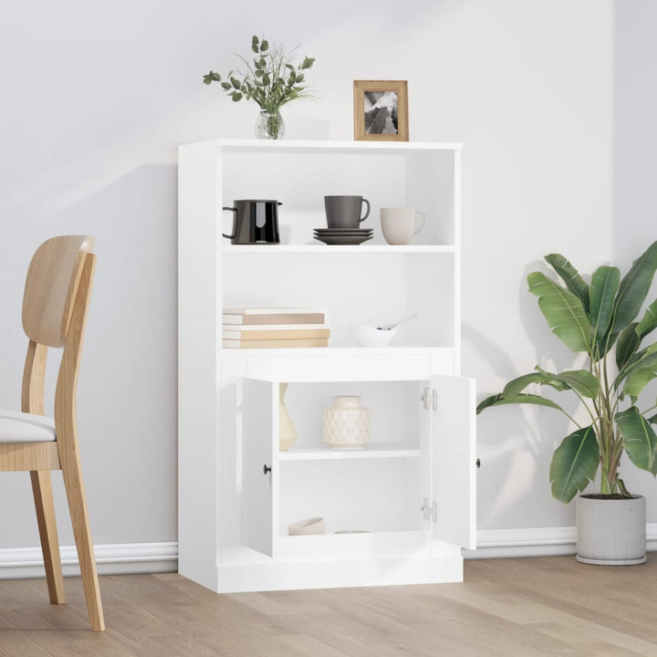 skænk 60x35,5x103,5 cm konstrueret træ hvid