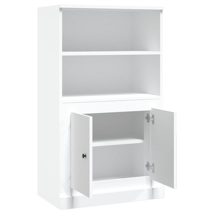 skænk 60x35,5x103,5 cm konstrueret træ hvid