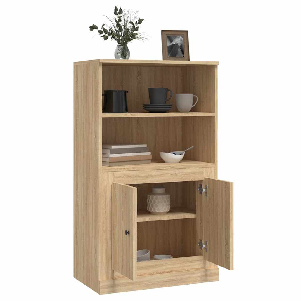 skænk 60x35,5x103,5 cm konstrueret træ sonoma-eg