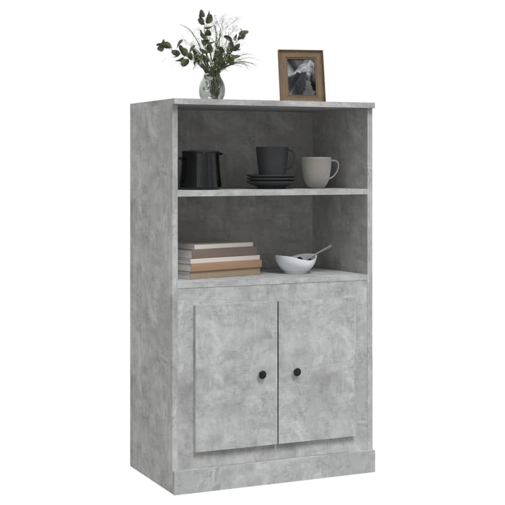 skænk 60x35,5x103,5 cm konstrueret træ betongrå