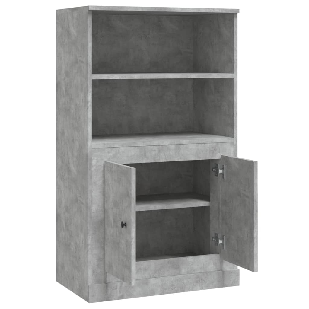 skænk 60x35,5x103,5 cm konstrueret træ betongrå