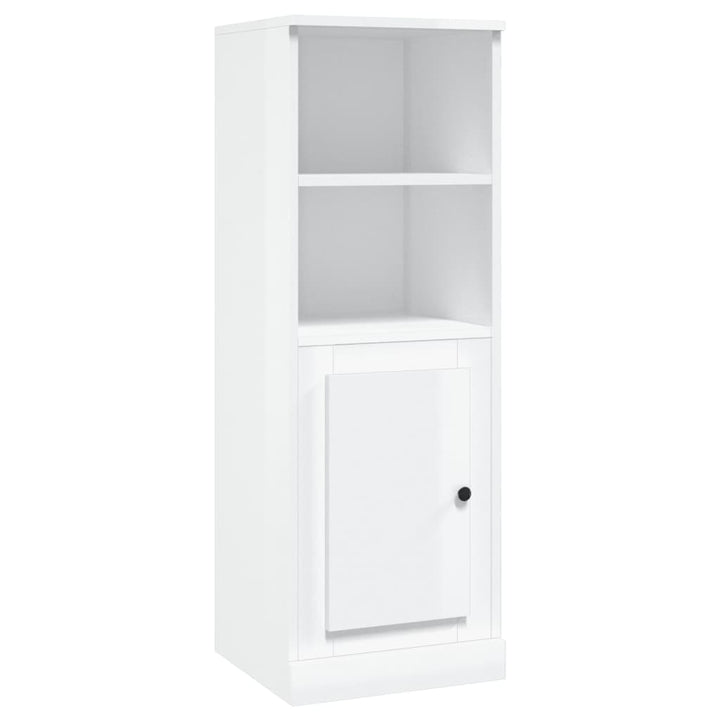 skab 36x35,5x103,5 cm konstrueret træ hvid højglans
