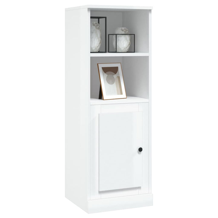 skab 36x35,5x103,5 cm konstrueret træ hvid højglans