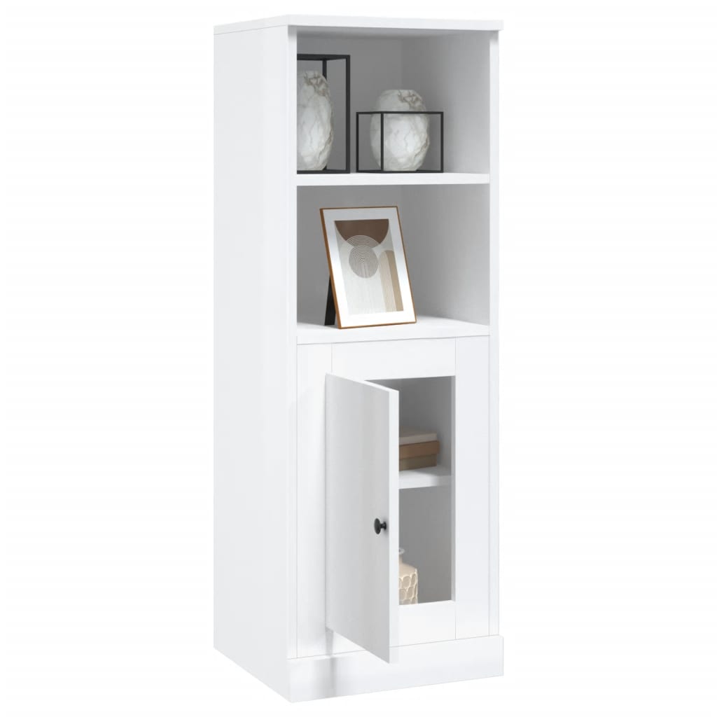 skab 36x35,5x103,5 cm konstrueret træ hvid højglans