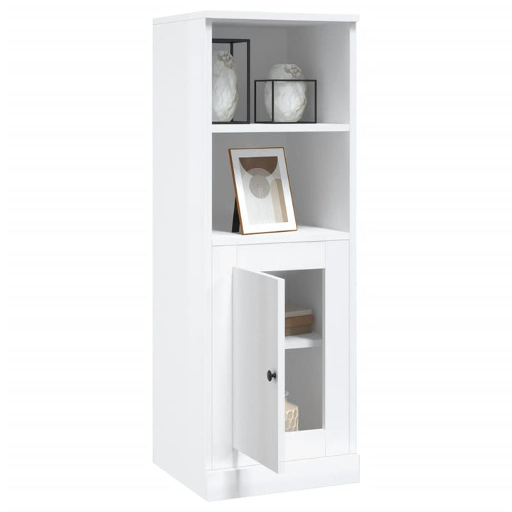 skab 36x35,5x103,5 cm konstrueret træ hvid højglans