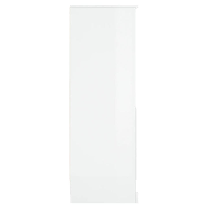 skab 36x35,5x103,5 cm konstrueret træ hvid højglans