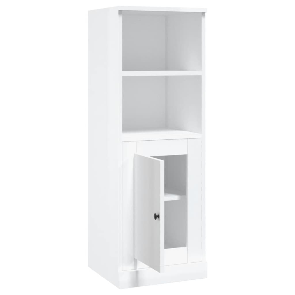 skab 36x35,5x103,5 cm konstrueret træ hvid højglans