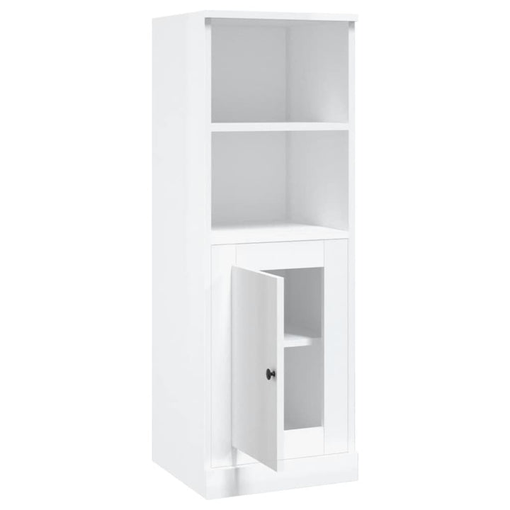 skab 36x35,5x103,5 cm konstrueret træ hvid højglans