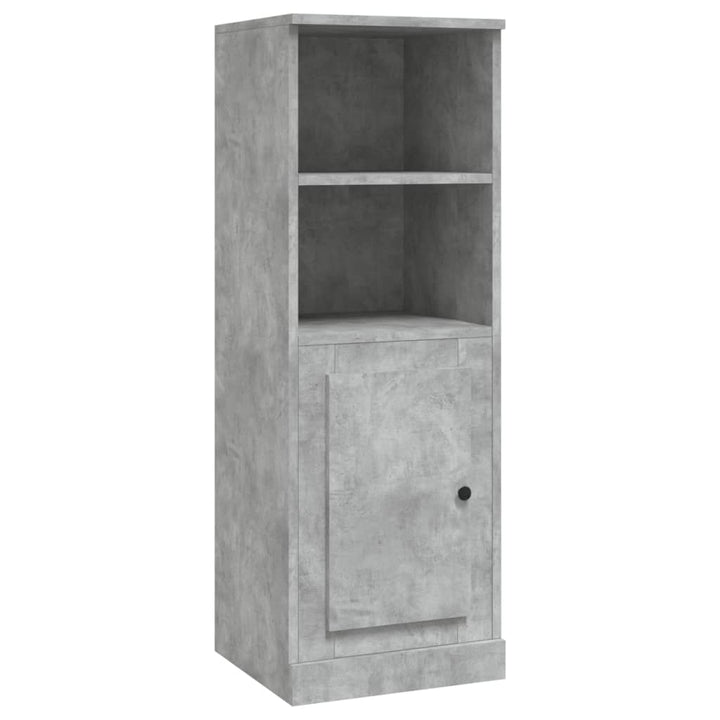 skab 36x35,5x103,5 cm konstrueret træ betongrå