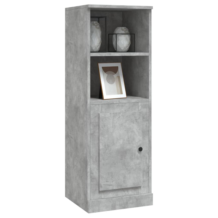 skab 36x35,5x103,5 cm konstrueret træ betongrå