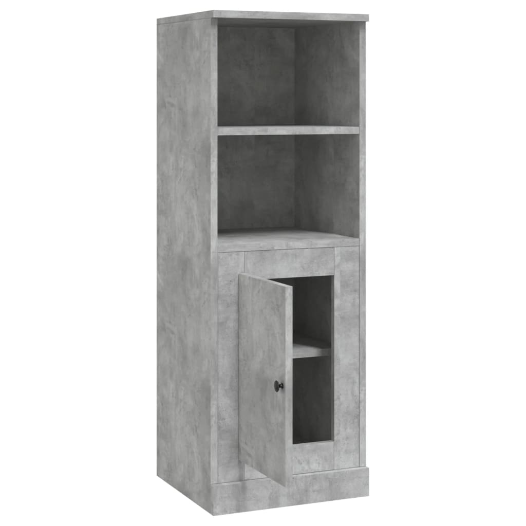 skab 36x35,5x103,5 cm konstrueret træ betongrå