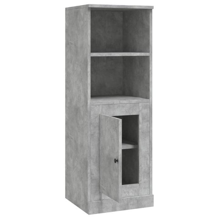 skab 36x35,5x103,5 cm konstrueret træ betongrå