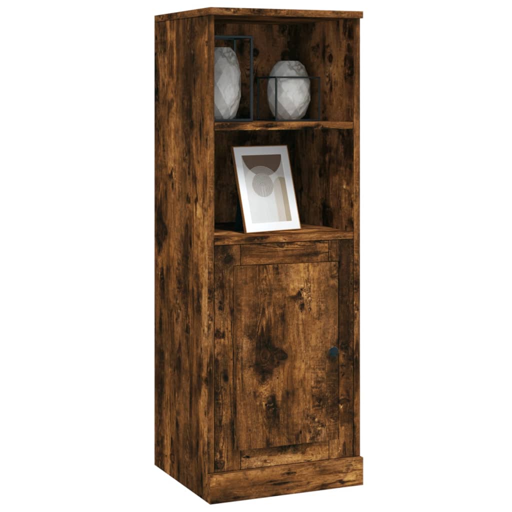 skab 36x35,5x103,5 cm konstrueret træ røget egetræsfarve