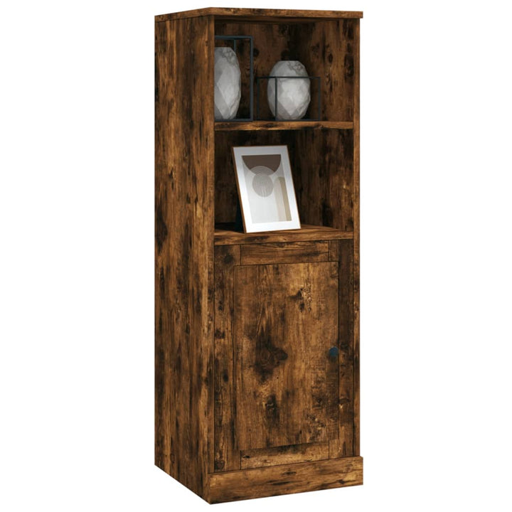 skab 36x35,5x103,5 cm konstrueret træ røget egetræsfarve
