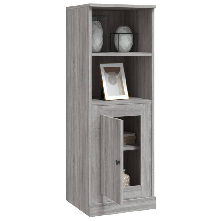 skab 36x35,5x103,5 cm konstrueret træ grå sonoma-eg