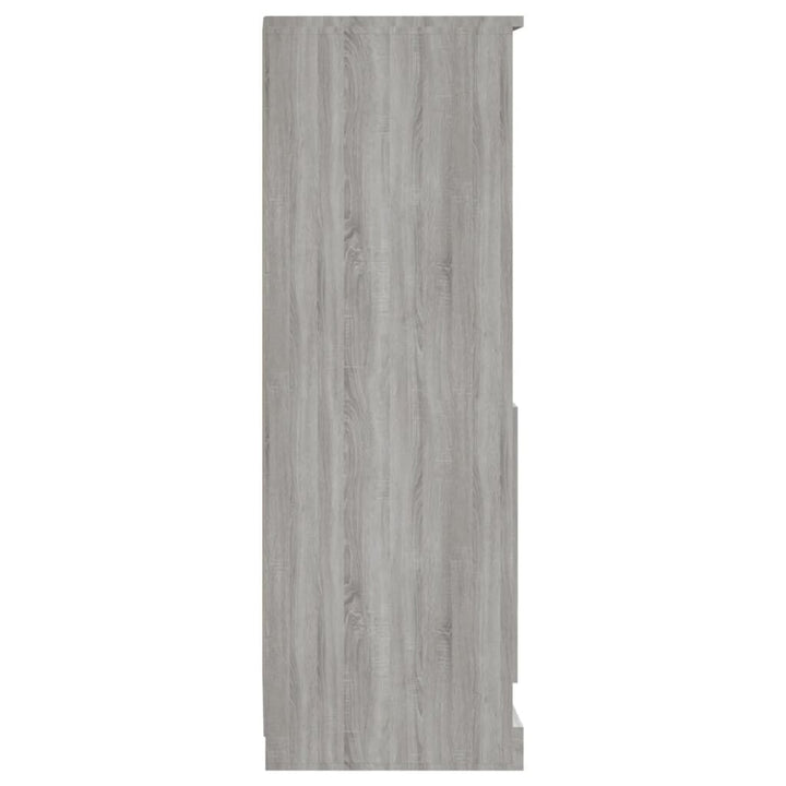skab 36x35,5x103,5 cm konstrueret træ grå sonoma-eg