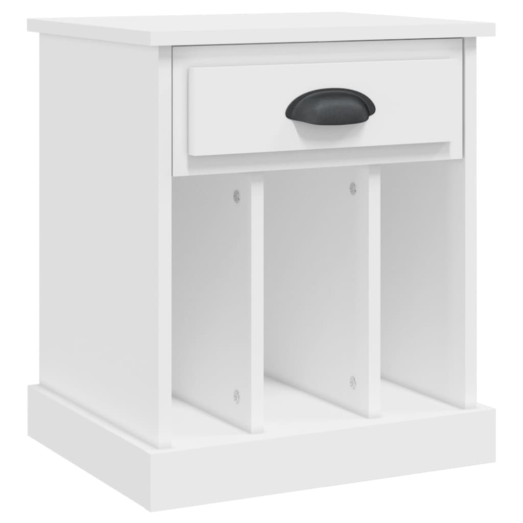 sengebord 43x36x50 cm hvid