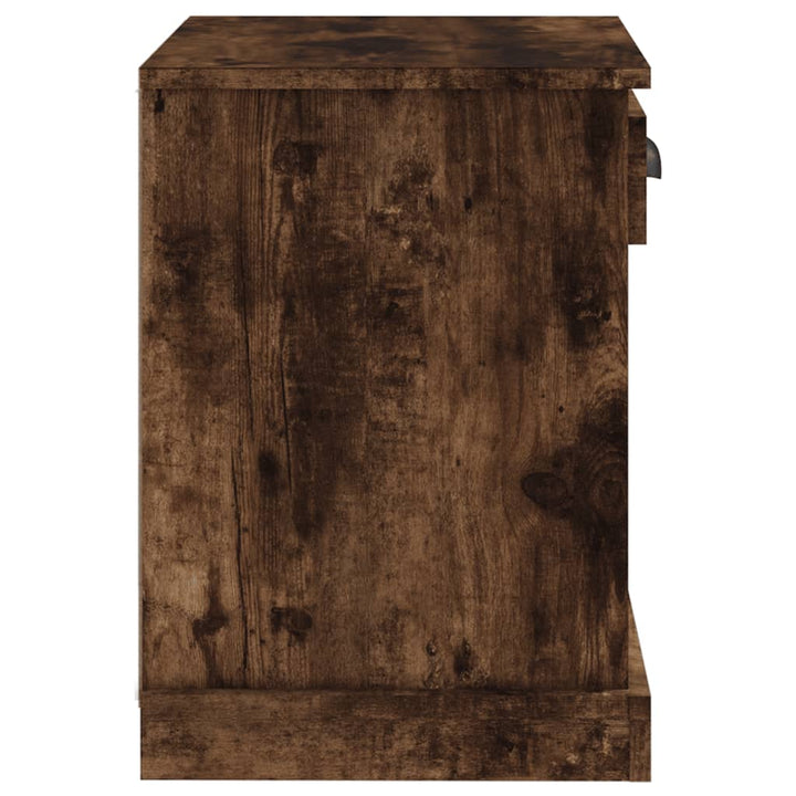 sengeborde 2 stk. 43x36x50 cm røget egetræsfarve